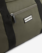 Displays the Green Torridon 'Hunter' branded Weekender Travel Bag