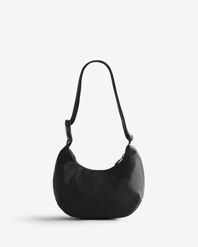 Unisex Black Nylon Mini Sling